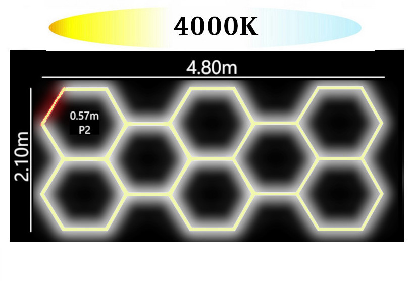Lampa 8HEX LED HEXAGON 2.10 x 4.80m 4000K - Oficjalny Sklep WEFA Polska ...