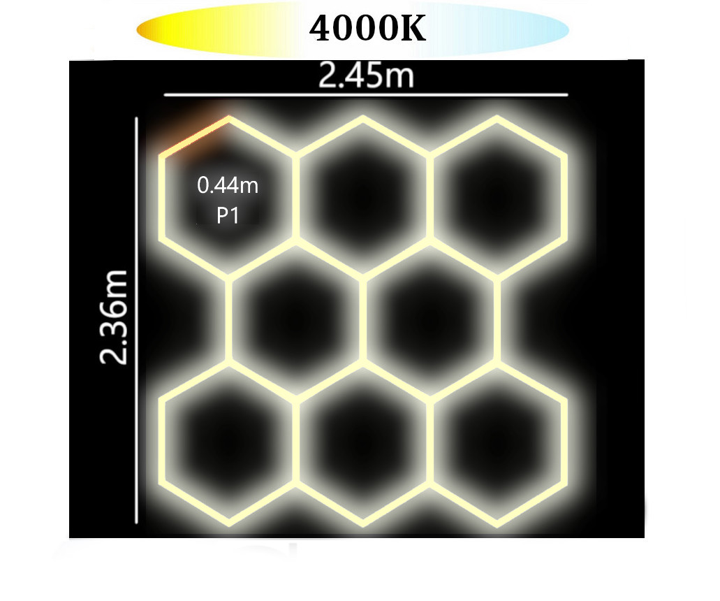 Lampa 8HEX LED HEXAGON 2.36 x 2.45m 4000K - Oficjalny Sklep WEFA Polska ...